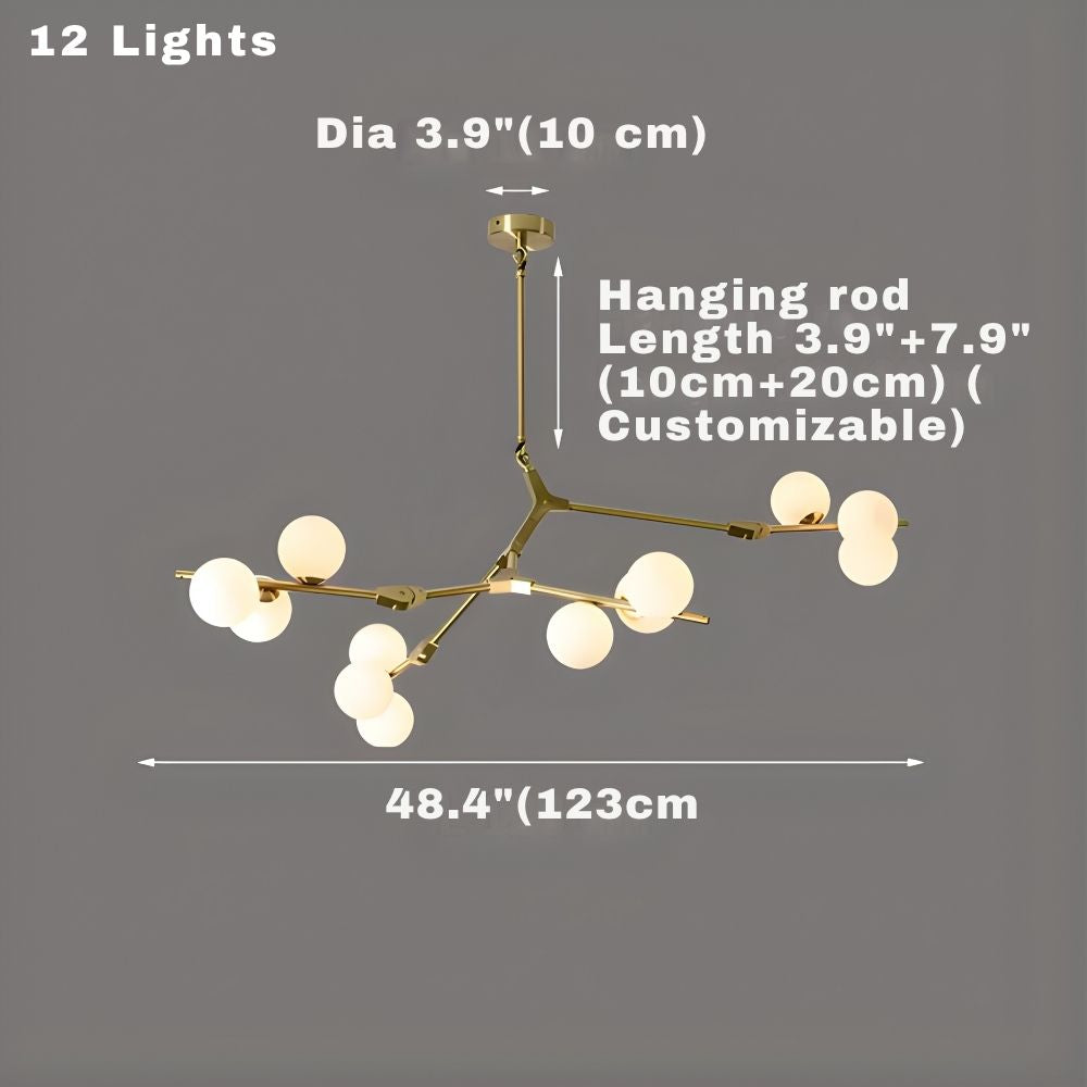 Modern Tree Branch Ceiling Light Fixture  Seus Lighting