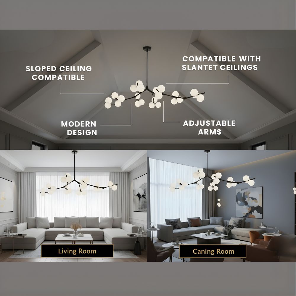 Modern Tree Branch Ceiling Light Fixture  Seus Lighting