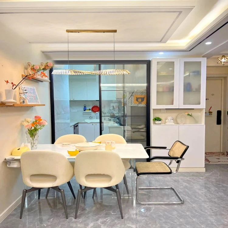 Moly Linear Crystal Chandelier for Dining Room&Kitchen  Seus Lighting