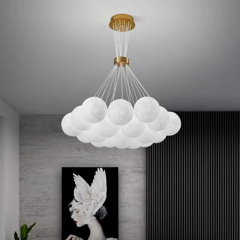 Moon Bubble Pendant Chandelier  Seus Lighting