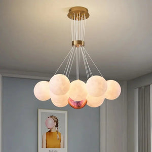 Moon Bubble Pendant Chandelier  Seus Lighting