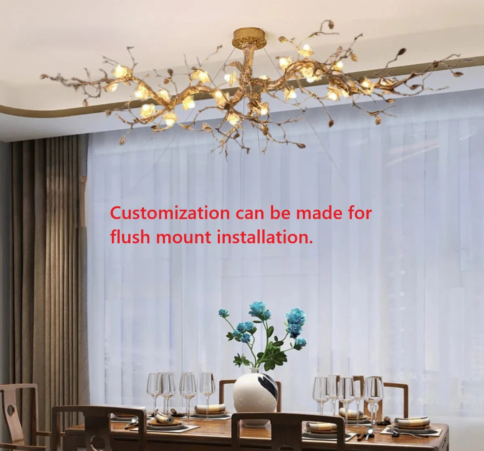 Noa Flower Branch Chandelier  Seus Lighting
