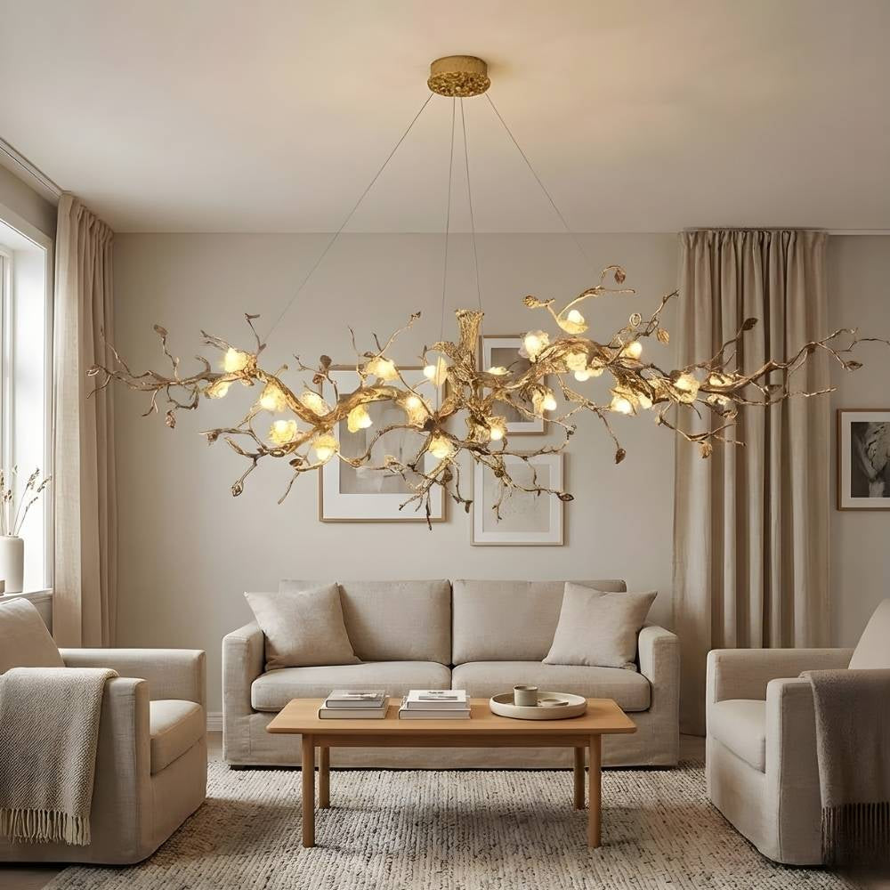 Noa Flower Branch Chandelier  Seus Lighting