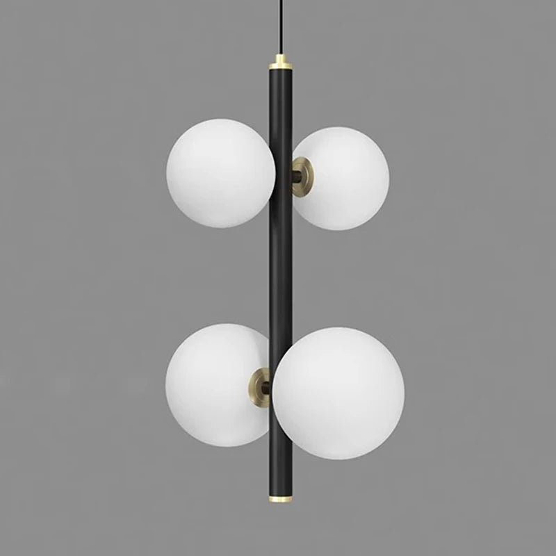 Opal Globe Staircase Pendant Light  Seus Lighting