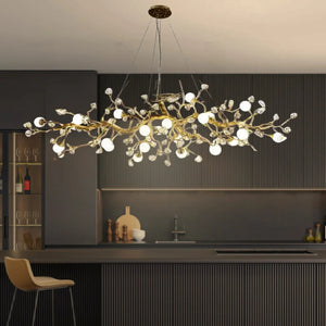 Orgi Statement Linear Branch Chandelier  Seus Lighting