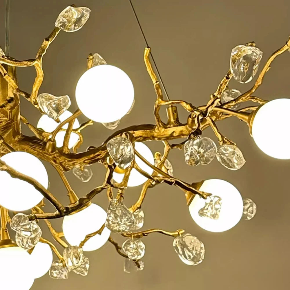 Orgi Statement Linear Branch Chandelier  Seus Lighting