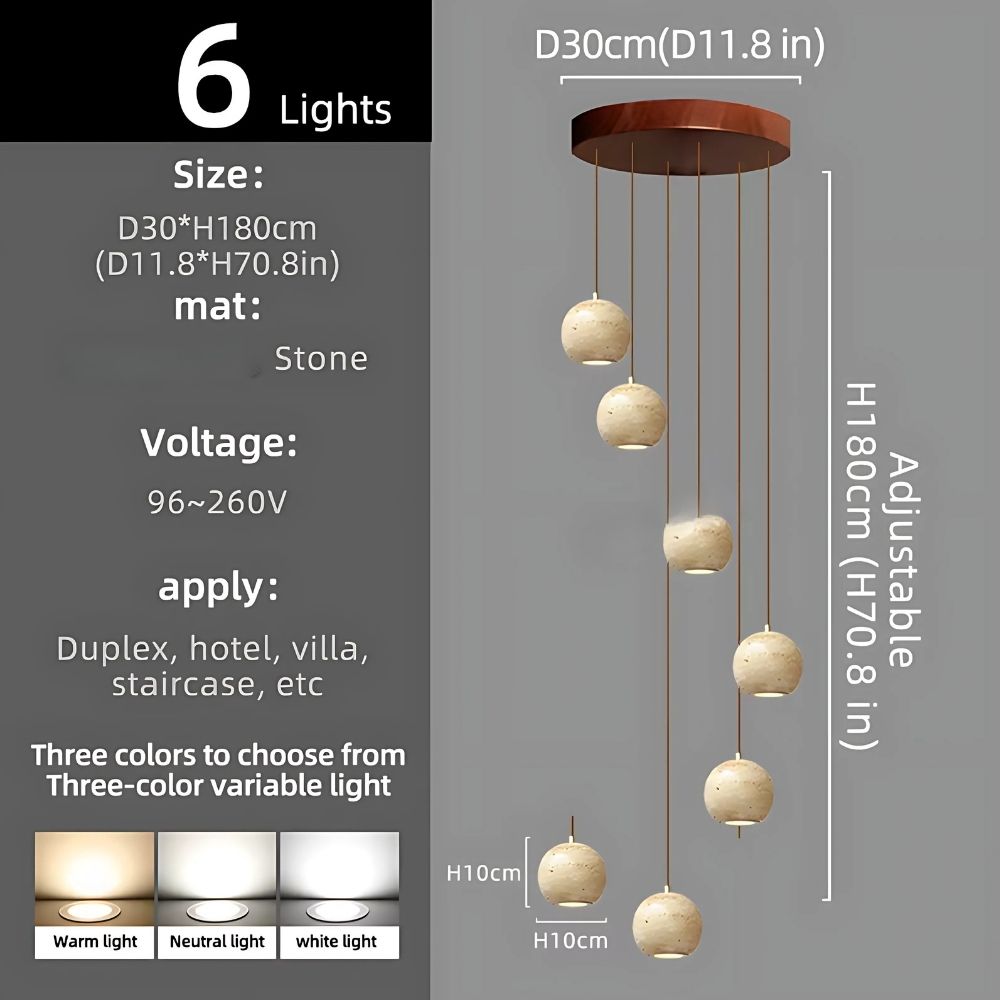 Orva Multi Globe Pendant Light  Seus Lighting