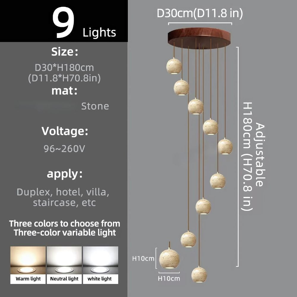 Orva Multi Globe Pendant Light  Seus Lighting