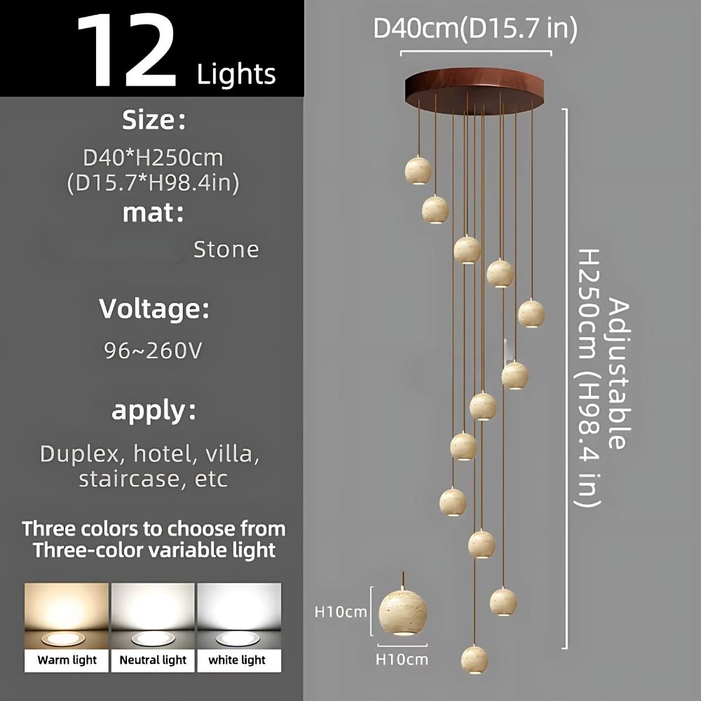 Orva Multi Globe Pendant Light  Seus Lighting