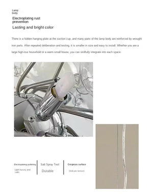 Pearl Black Glass Grape Chandelier - Pendant Light  Seus Lighting