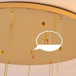 Pely Modern Crystal Stairway Chandelier - Ceiling Light  Seus Lighting