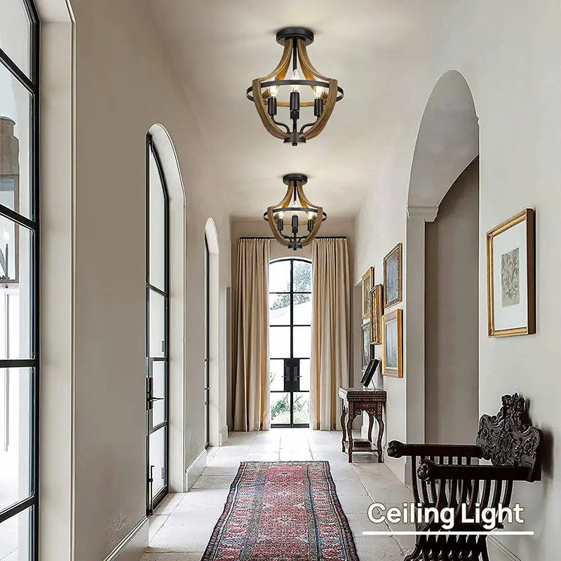 Petunia Rustic Foyer Lighting 18.49 45cm x 14.80 38cm