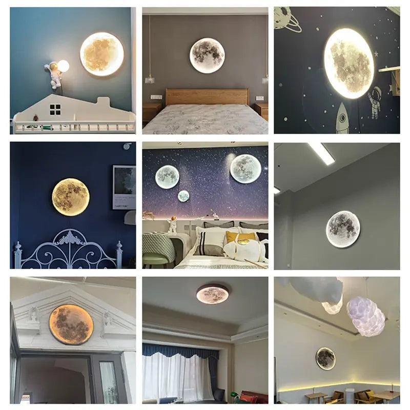 Polina Led Moon Wall Light Seus Lighting