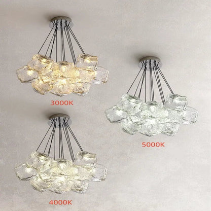 Post Modern Chrome Chandeliers  Seus Lighting