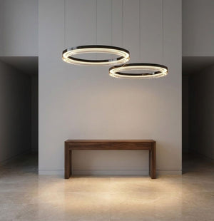 Qyra Contemporary Circular LED Chandelier  Seus Lighting