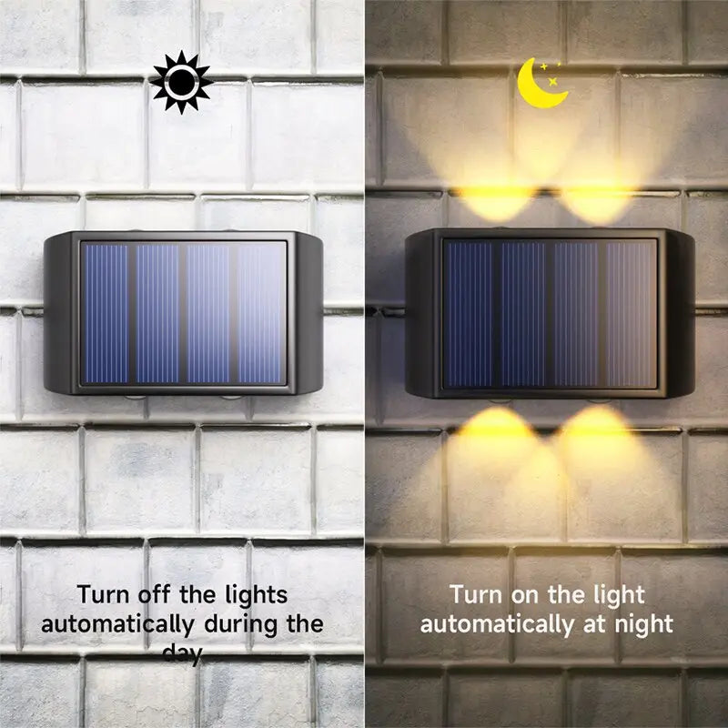Radya 4LED Solar Wall Light Seus Lighting