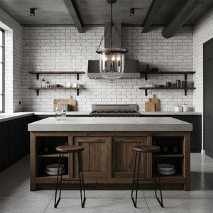 Rustic Bell Jar Pendant light 11.56” (30cm) x 13.78” (35cm) Seus Lighting