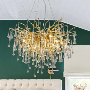 Semsem Clear Crystal Beaded Chandelier  Seus Lighting