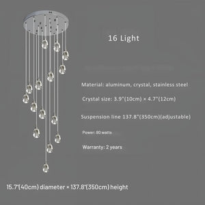 Sensa Crystal Stairwell Lighting  Seus Lighting