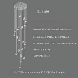 Sensa Crystal Stairwell Lighting  Seus Lighting