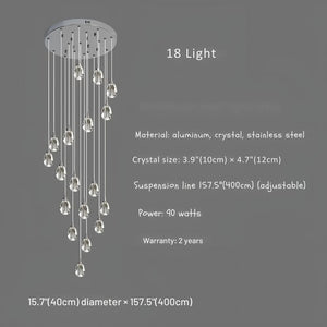 Sensa Crystal Stairwell Lighting  Seus Lighting