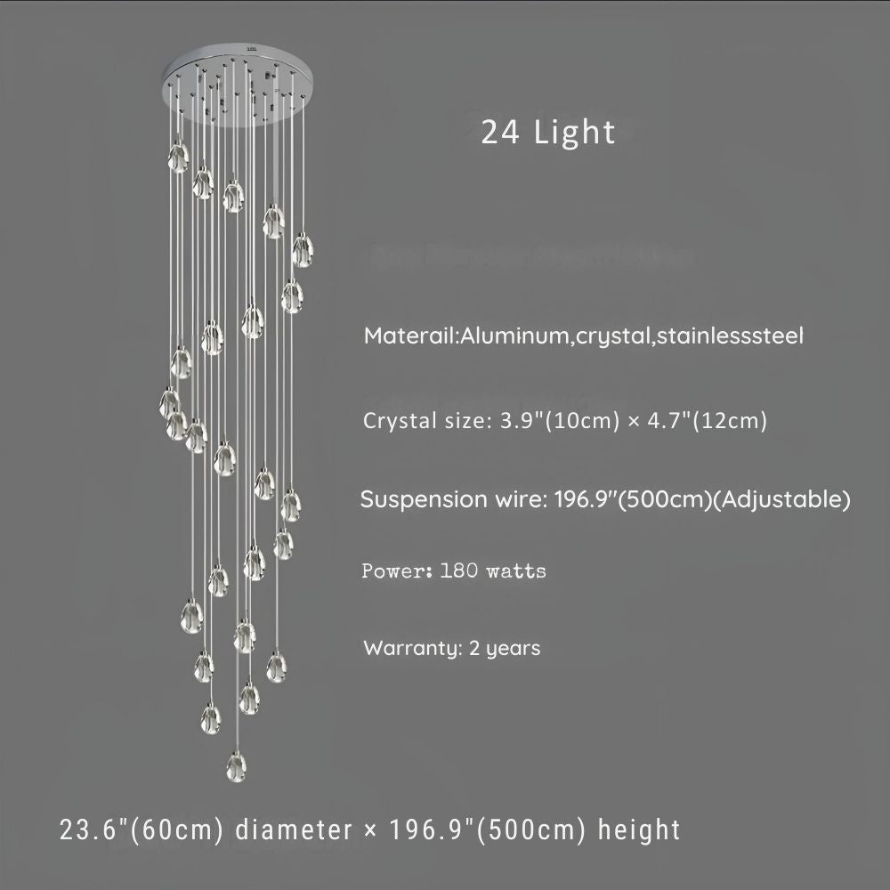 Sensa Crystal Stairwell Lighting  Seus Lighting