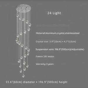 Sensa Crystal Stairwell Lighting  Seus Lighting