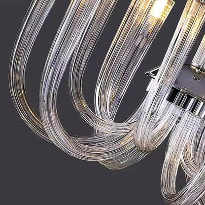 Sesi Remote Control Mid Century Modern Glass Chandelier  Seus Lighting