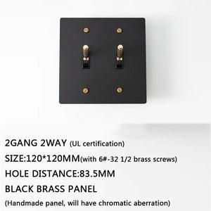 Seus Brass Toggle Light Switch  Seus Lighting