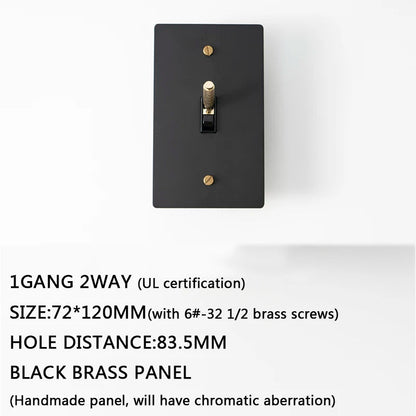 Seus Brass Toggle Light Switch  Seus Lighting