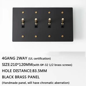 Seus Brass Toggle Light Switch  Seus Lighting