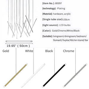 Seus Modern Long Chandelier for High Ceiling & Staircase  Seus Lighting