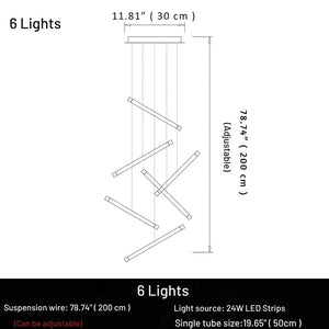 Seus Modern Long Chandelier for High Ceiling & Staircase  Seus Lighting