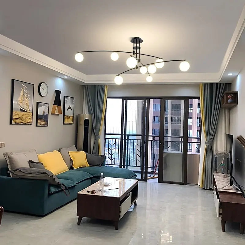 Sharon Contemporary Globe Chandelier Seus Lighting