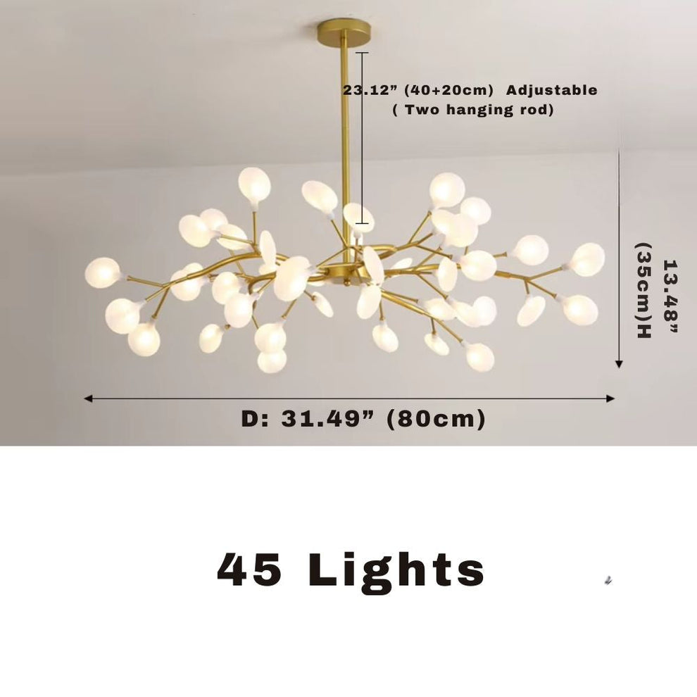 Sputnik Branch Firefly Chandelier Gold&Black – Seus Lighting