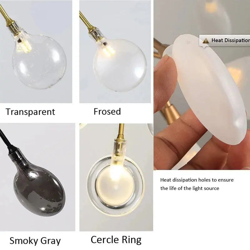 Sputnik Branch Firefly Chandelier Gold&Black  Seus Lighting