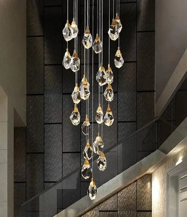 Staircase chandeliers collection visual