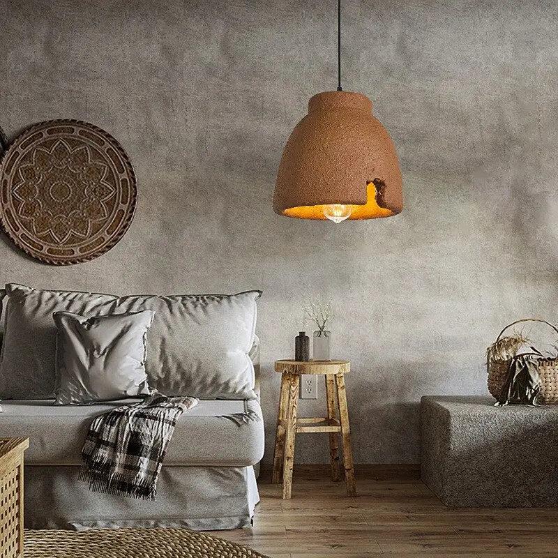 Style Clay Dome Pendant Light  Seus Lighting