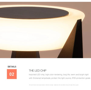 Sunlit Modern Outdoor Led Solar Light  Seus Lighting