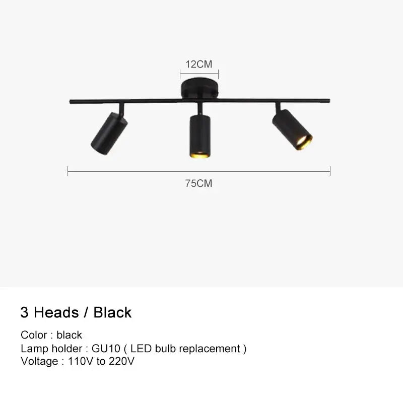 Surface Mounted Minimalist Modern Track Led Lighting