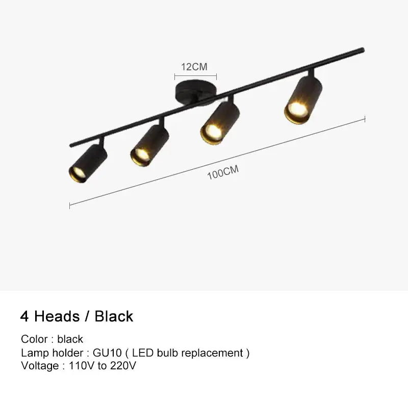 Surface Mounted Minimalist Modern Track Led Lighting