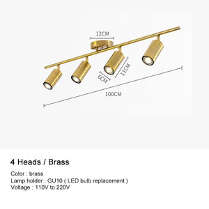 Surface Mounted Minimalist Modern Track Led Lighting - Light Fixtures