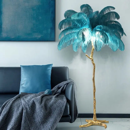 Talissa Feather Floor Lamp Seus Lighting