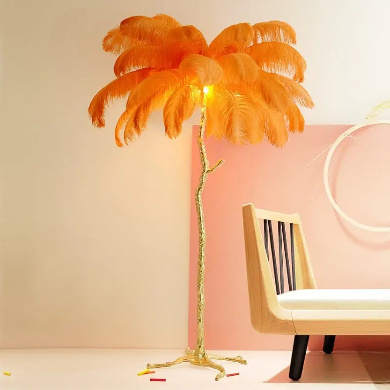 Talissa Feather Floor Lamp Seus Lighting