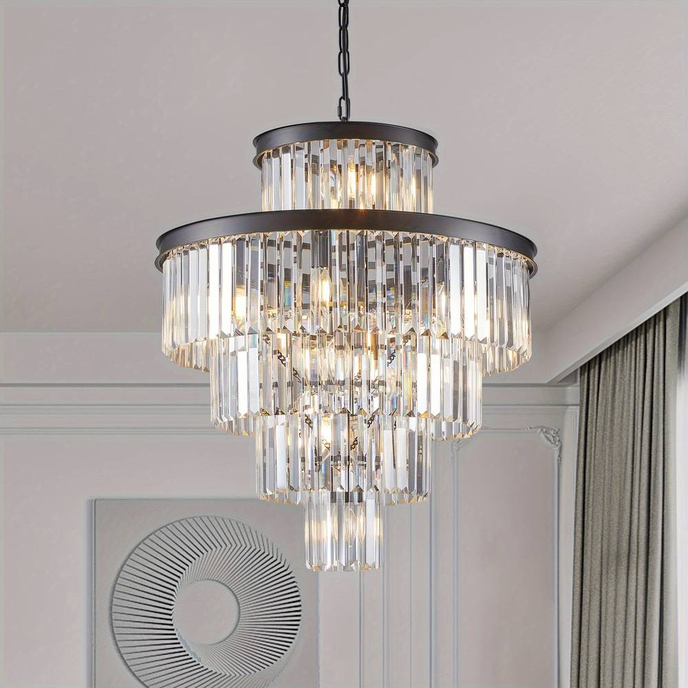 Taya Small Crystal Entryway Chandelier  Seus Lighting