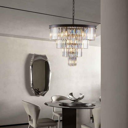 Taya Small Crystal Entryway Chandelier  Seus Lighting