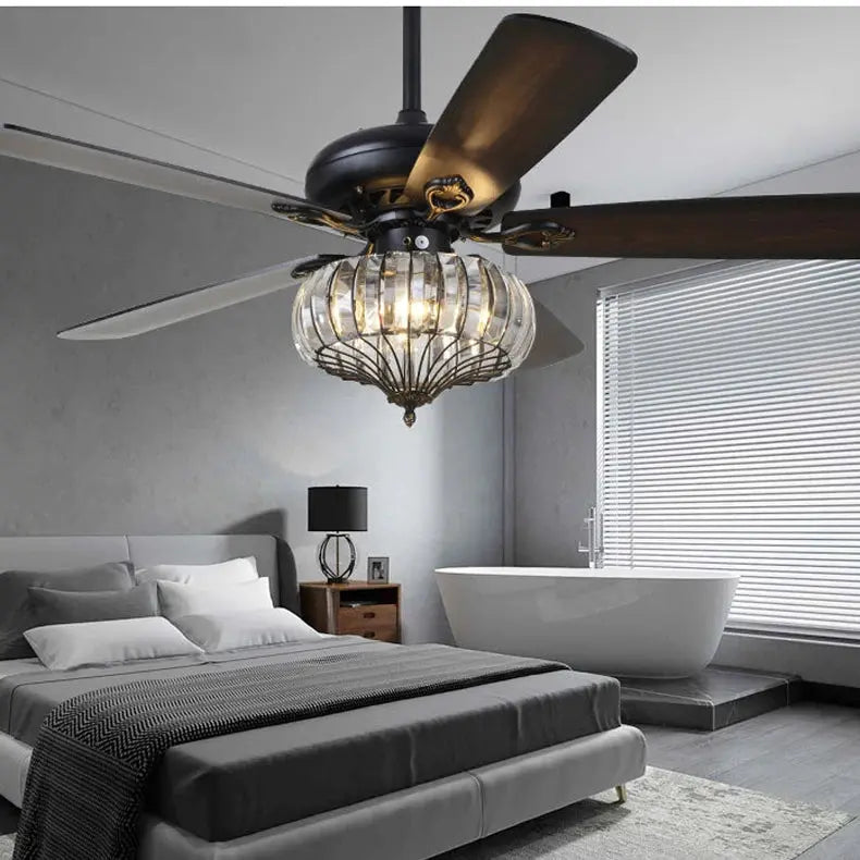 Tulis 52 Inch Chandelier Ceiling Fan With Light - Fans