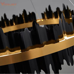 Verda Modern Circular Chandelier  Seus Lighting