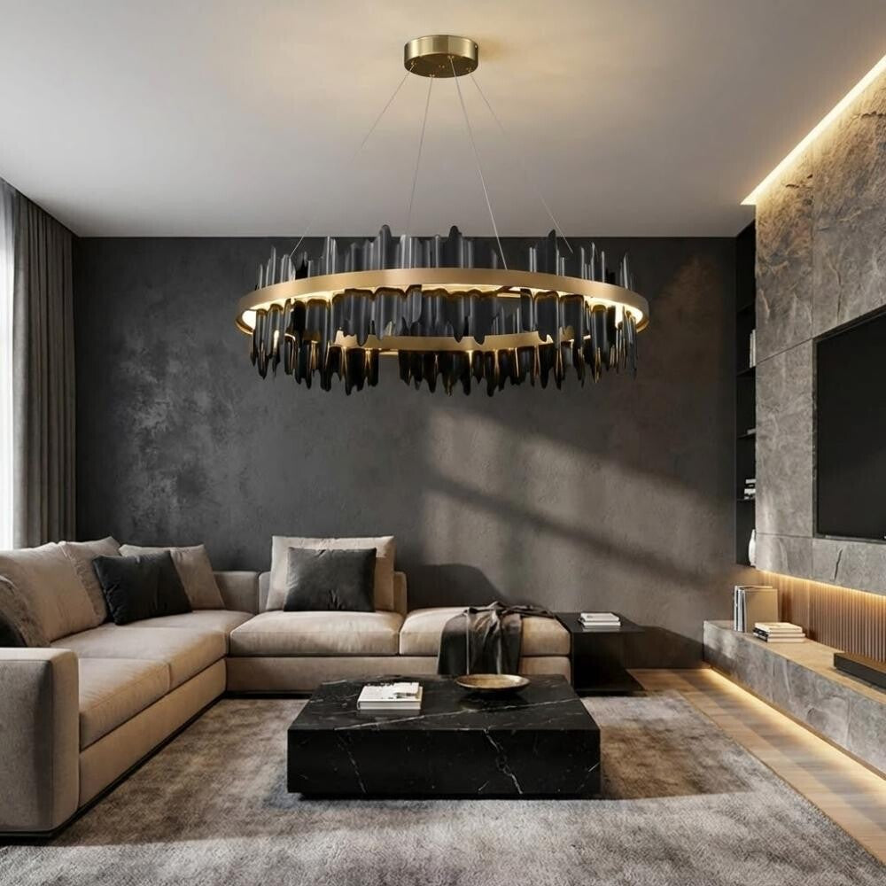 Verda Modern Circular Chandelier  Seus Lighting