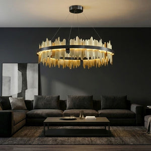 Verda Modern Circular Chandelier  Seus Lighting